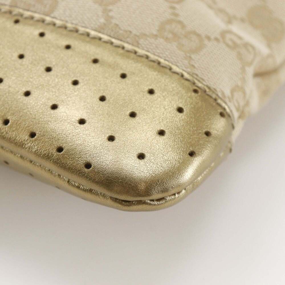 GUCCI Authentic Cream Canvas Shoulder Bag - Picture 5 of 14